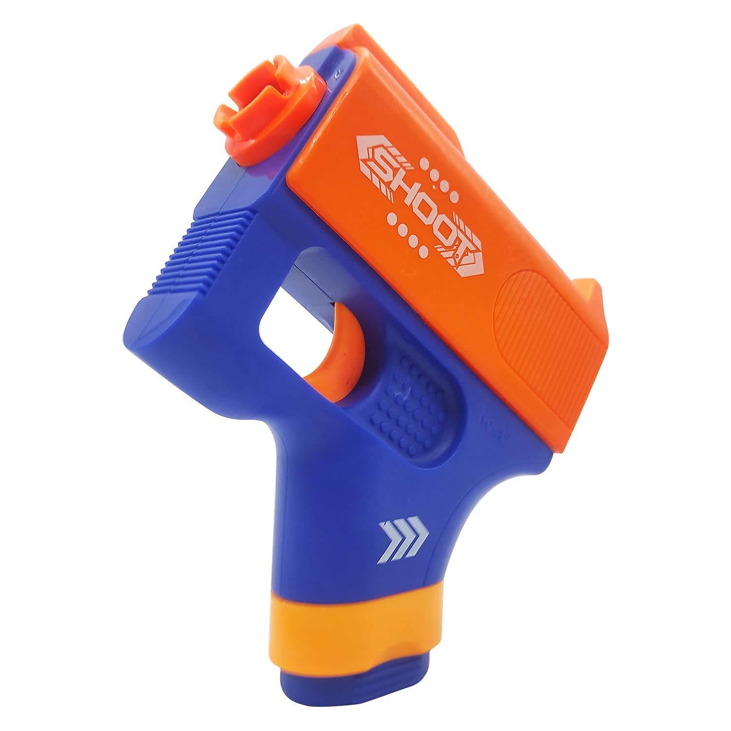 Mini Soft Blaster Manual Soft Bullet Shooting Toy with 3 Safe Foam Bullets for Kids, Safe and Long Range Shooting Gun - Multicolour