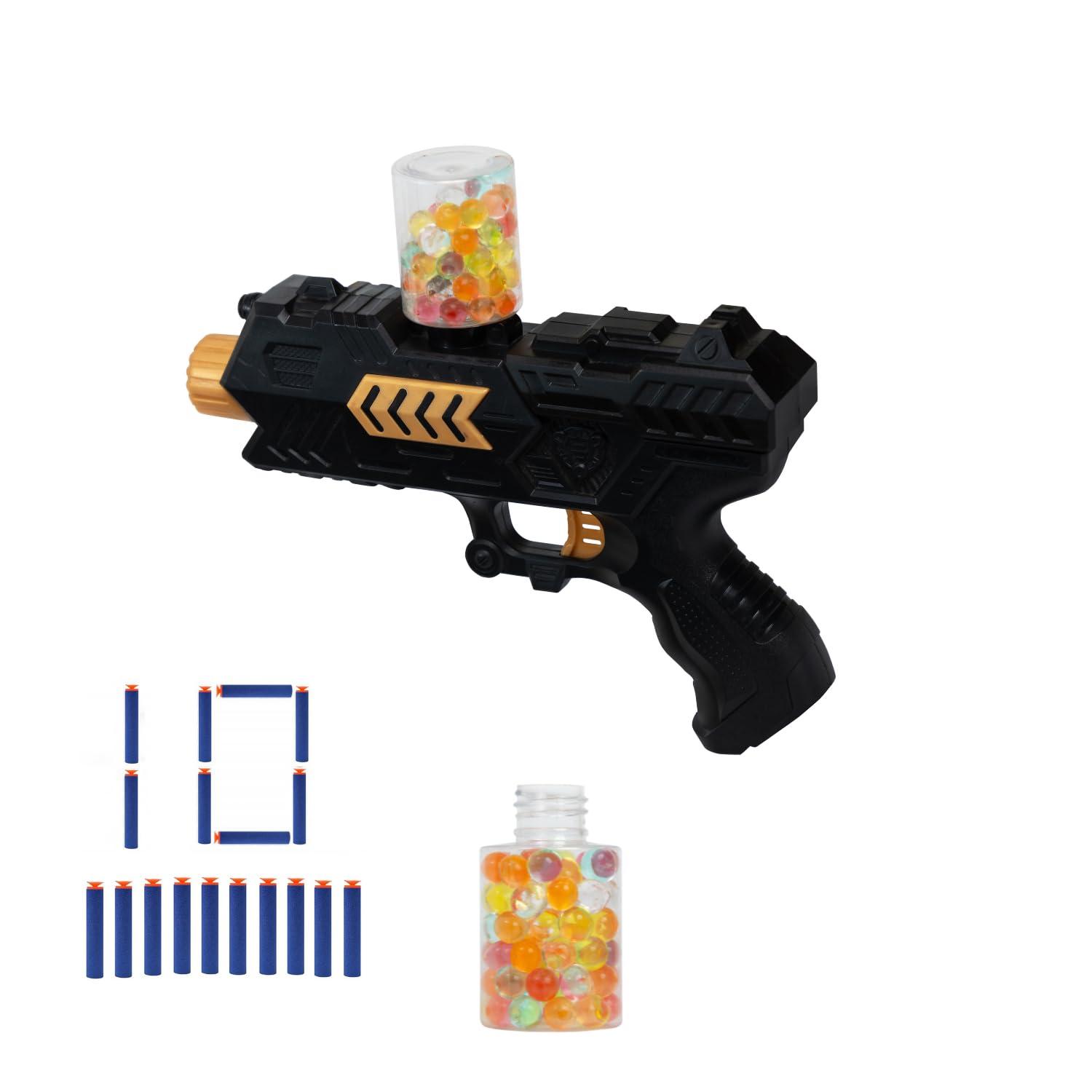 Mini Soft Blaster Manual Soft Bullet Shooting Toy with 3 Safe Foam Bullets for Kids, Safe and Long Range Shooting Gun - Multicolour