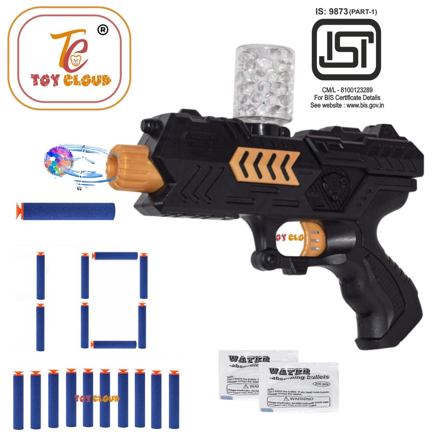 Mini Soft Blaster Manual Soft Bullet Shooting Toy with 3 Safe Foam Bullets for Kids, Safe and Long Range Shooting Gun - Multicolour