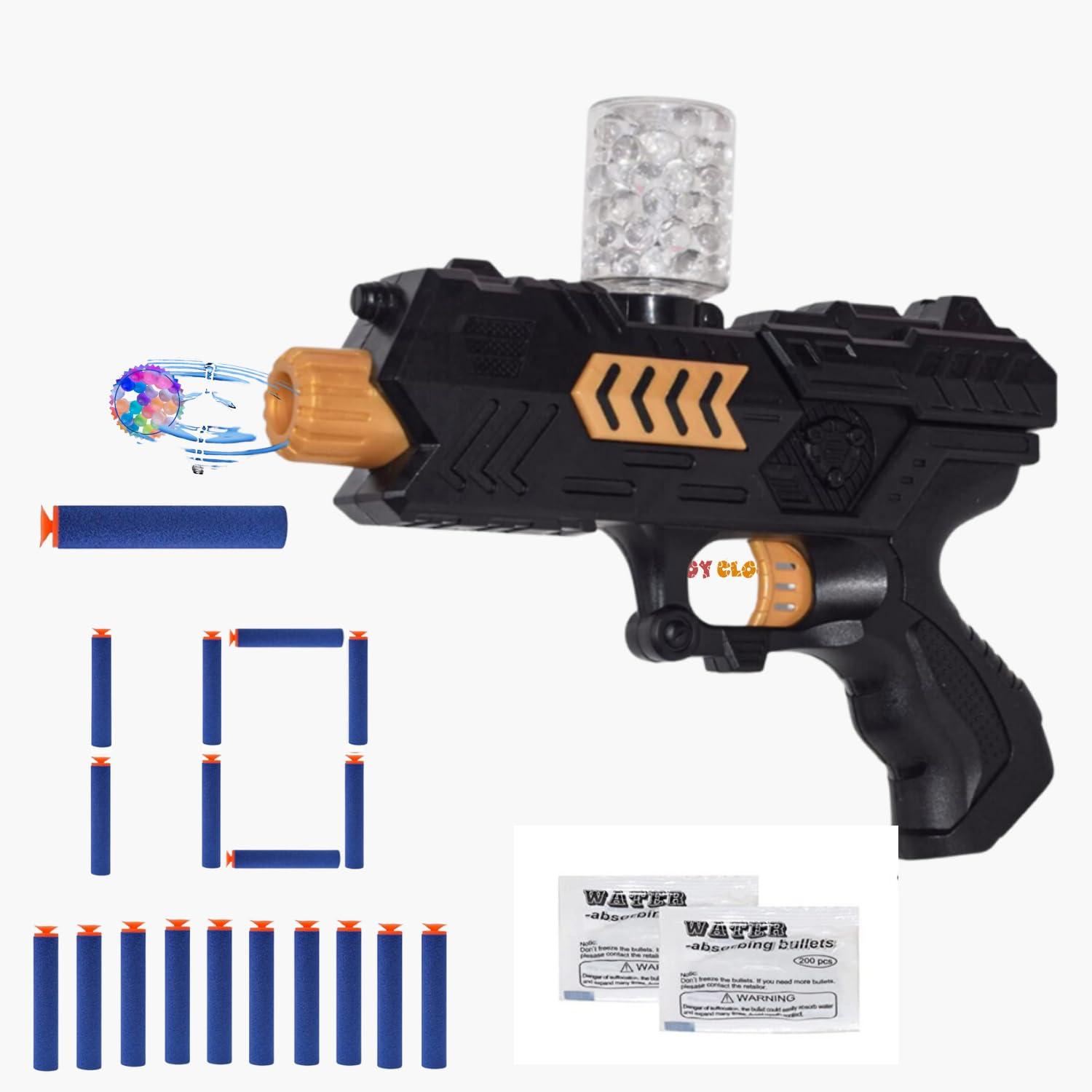 Mini Soft Blaster Manual Soft Bullet Shooting Toy with 3 Safe Foam Bullets for Kids, Safe and Long Range Shooting Gun - Multicolour