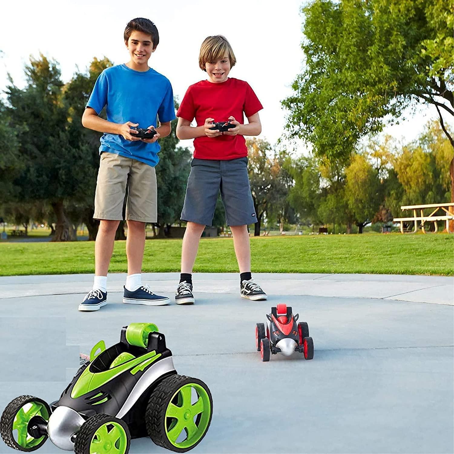 High Quality Remote Control Stunt Car 360° Rotating Rolling Electric Race Car Toy with USB Charging Cable for Kids