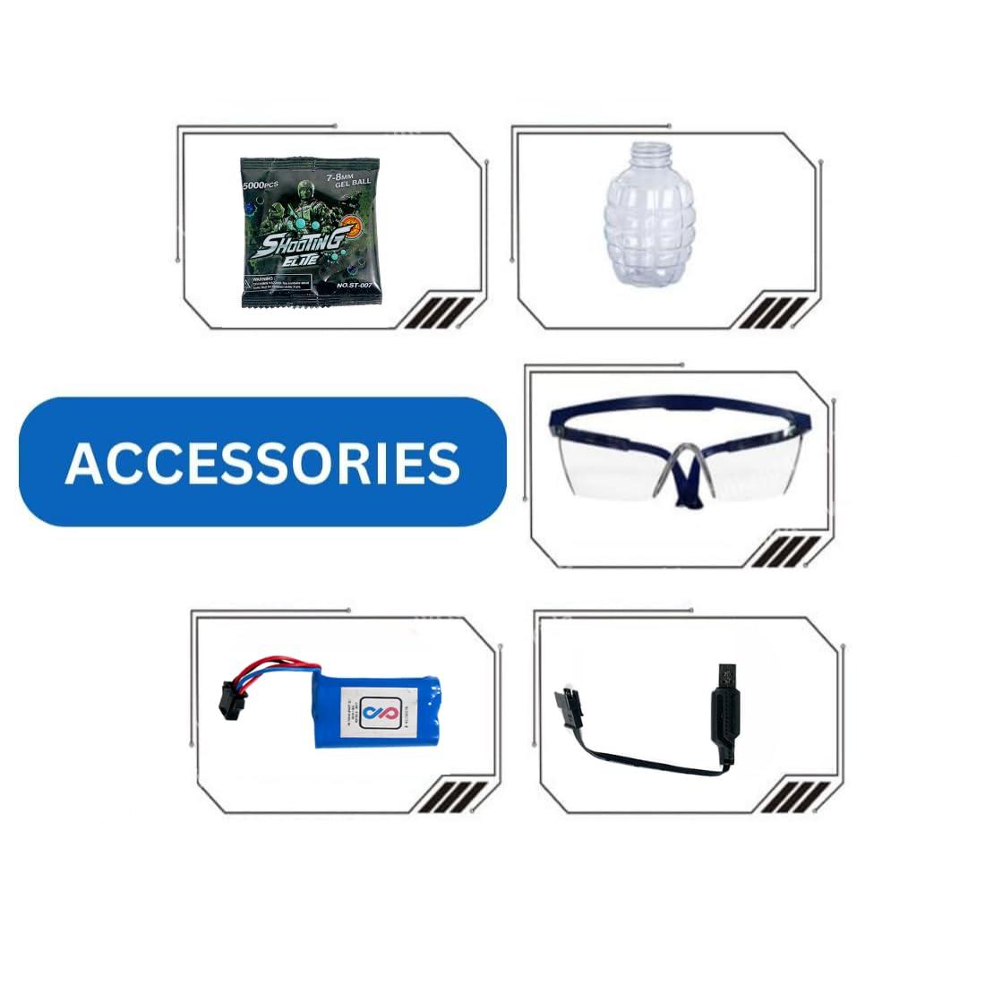 Gel Ball Blaster Gun & Foam Blaster Gun for Outdoor Activities Shooting Time with 4000 Gel Ball for Adult Original Airsoft Gun Automatic