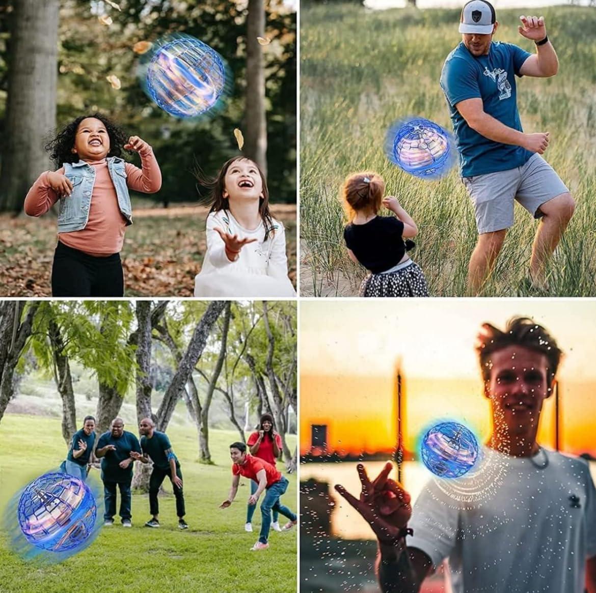 Flying Ball Toy Flyorb Magic Ball Boomerang Mini Pro Flying Spinner Fidget Toys for Boys Girls Kids Adult Indoor Outdoor USB Rechargeable Built-in RGB Lights 360°Rotating