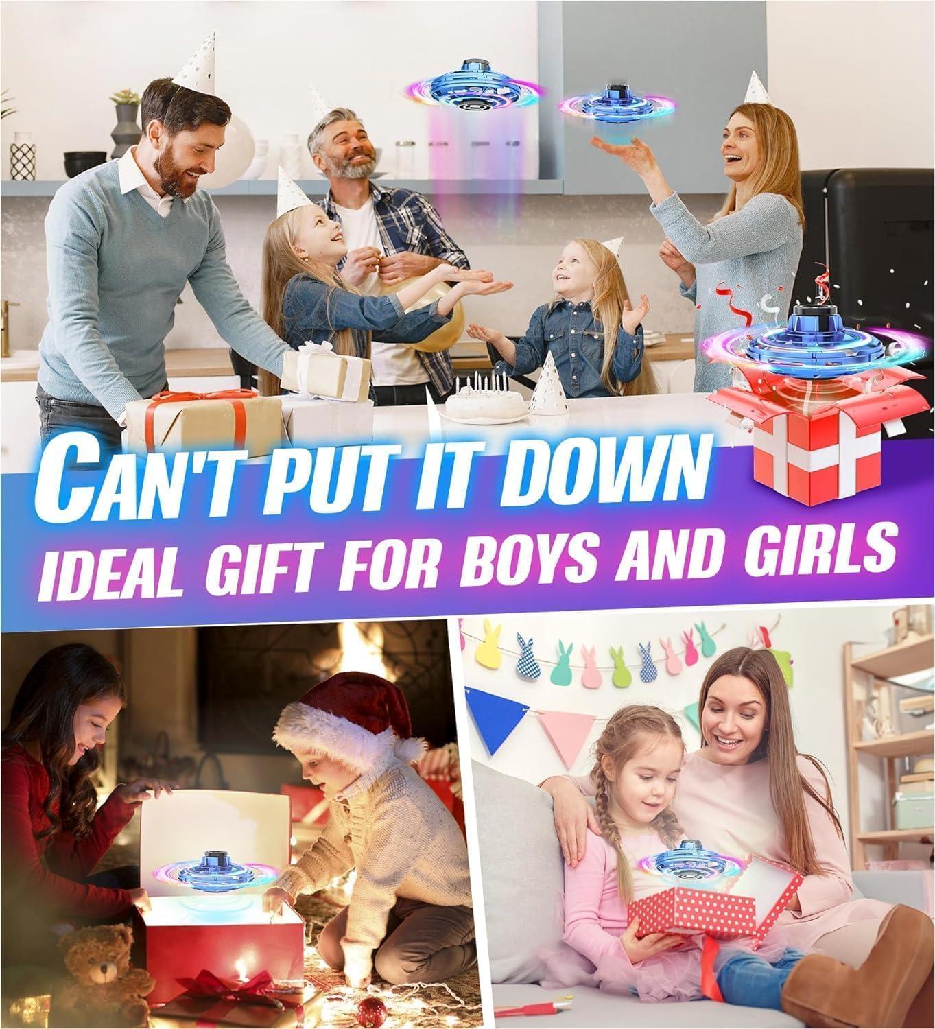 UFO Fingertip Flight Gyro Flying Orb, UFO Flying Toy, Hand Controlled Boomerang Hover, Flying with Endless Tricks, Cool Toys Gifts for 6+ Year Old Boys Girls Outdoor Toys