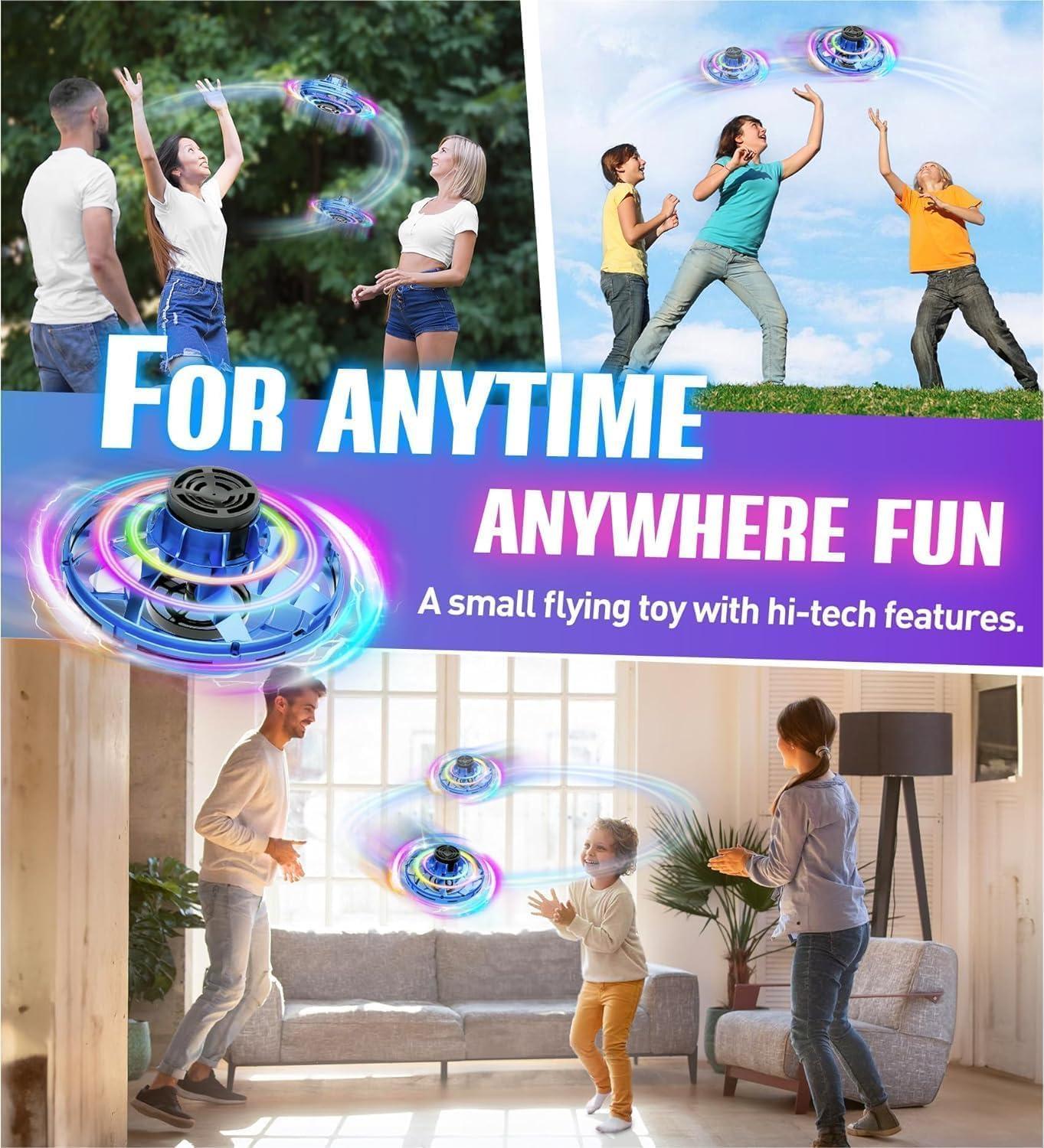 UFO Fingertip Flight Gyro Flying Orb, UFO Flying Toy, Hand Controlled Boomerang Hover, Flying with Endless Tricks, Cool Toys Gifts for 6+ Year Old Boys Girls Outdoor Toys