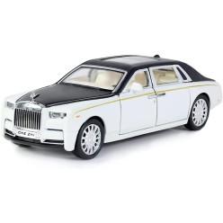 Exclusive Diecast Alloy Metal Pull Back Die-cast Car 1:32 New R R Phantom Diecast Metal Pullback Toy car with Openable Doors & Light,Music Boys for Kids