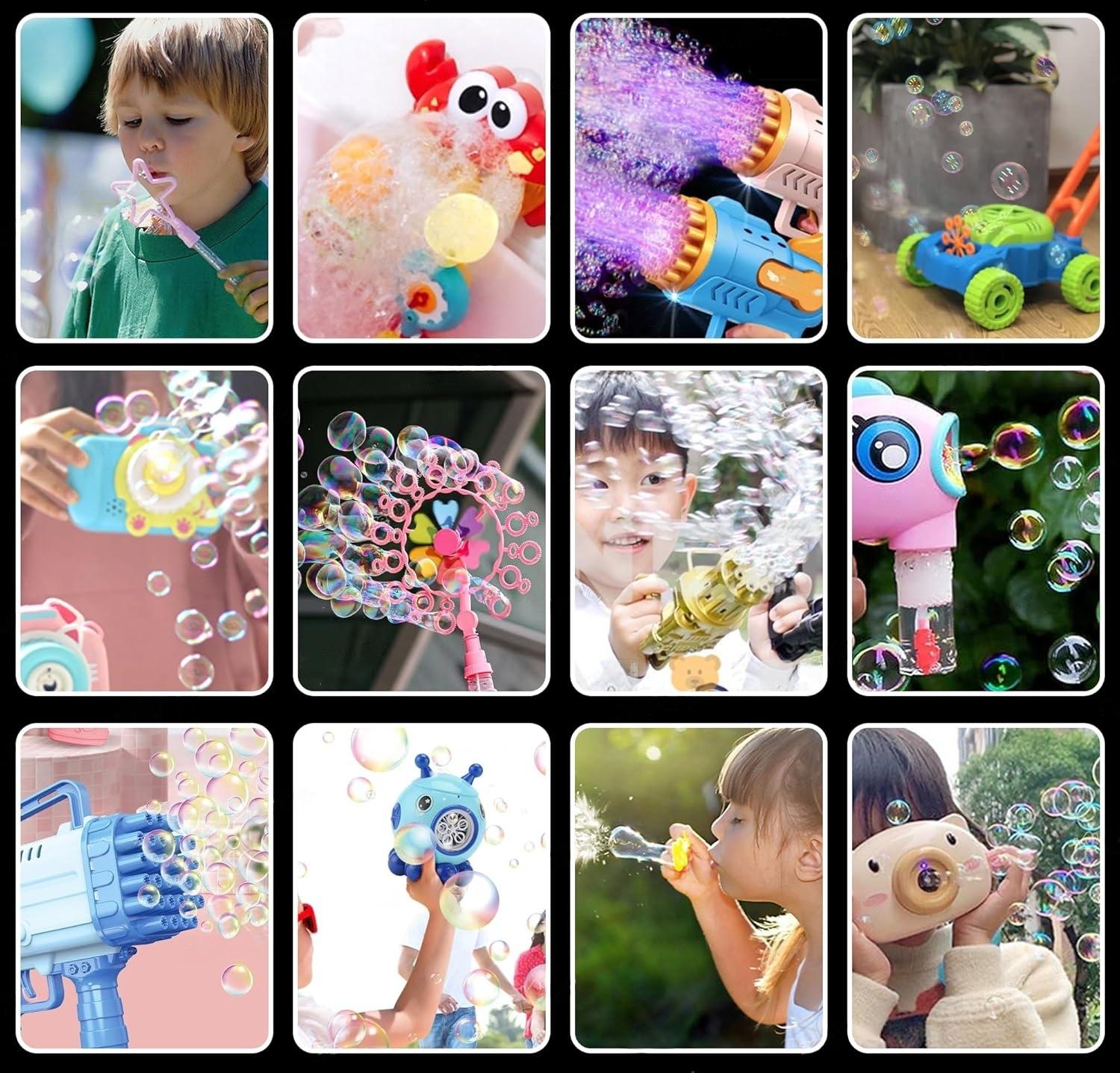 Bubble Liquid Solution Refill for Bubble Gun & Bubble Machines for Bubble Toys 500 ML (Pack of 2)