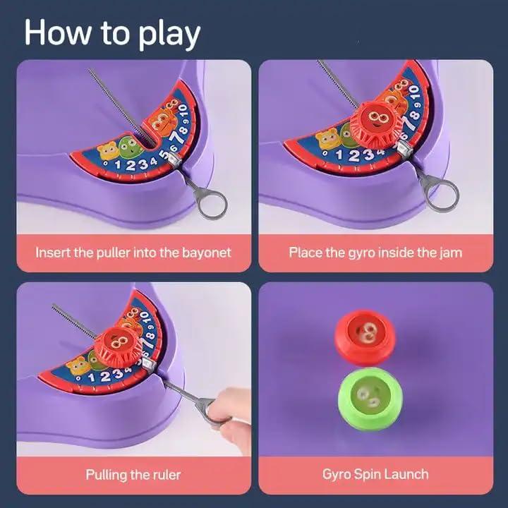 Cool Top Spinning BeyBlades Game Gyro Battle Toy On Classic Super Arena Disk for Kids, 2-4 Players with 4 BeyBlades Spinners & Launchers