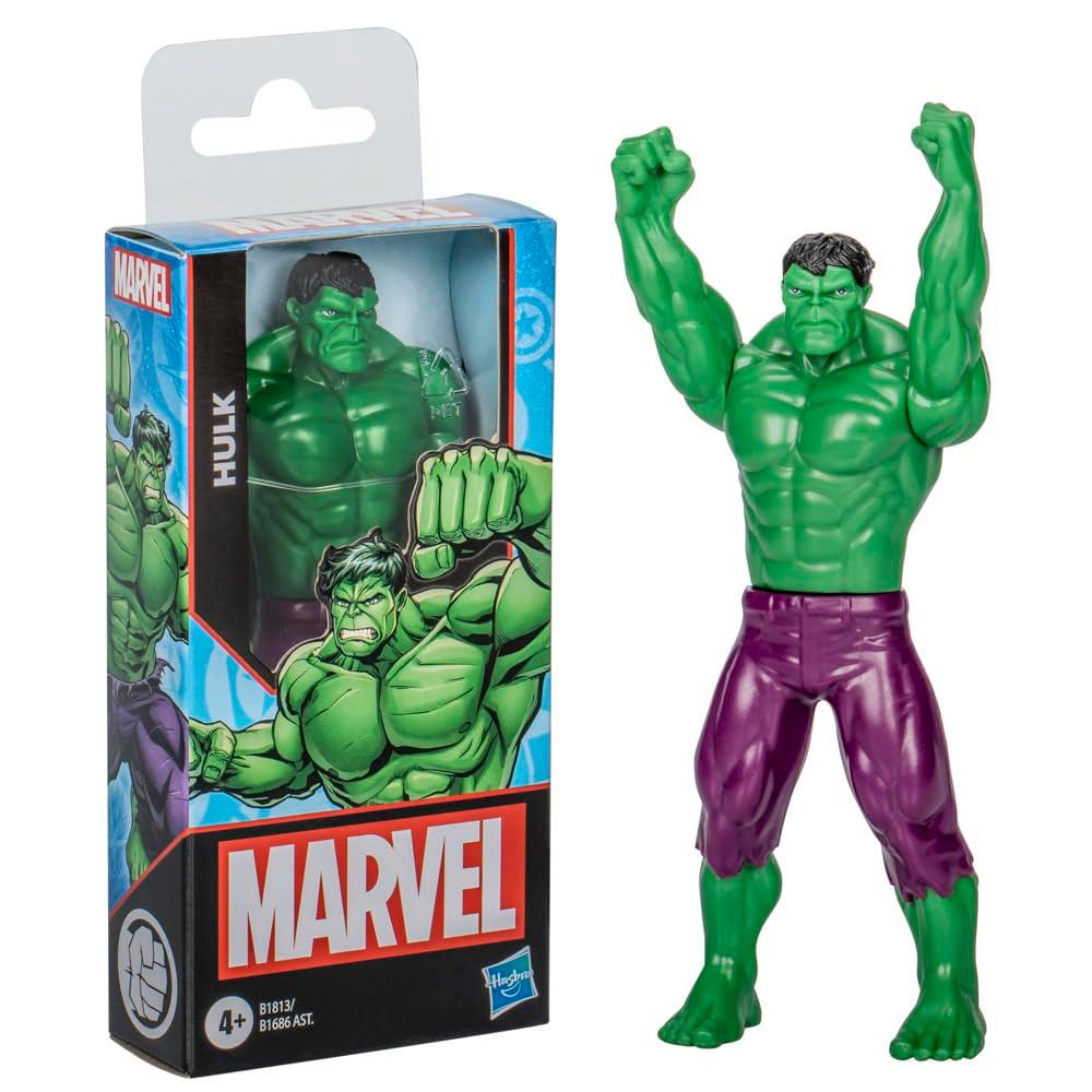 Marvel Hulk Action Figure, 6-Inch, Super Hero Toys and Figures for Kids