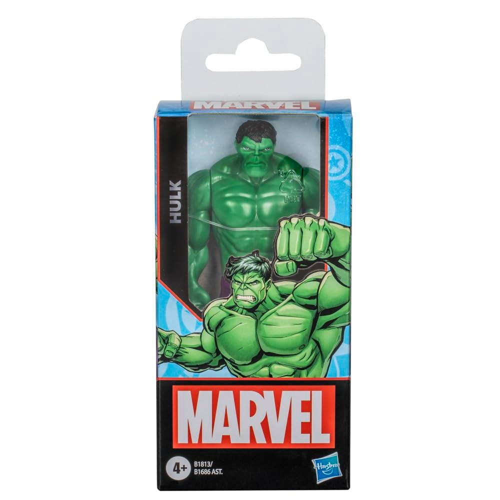 Marvel Hulk Action Figure, 6-Inch, Super Hero Toys and Figures for Kids