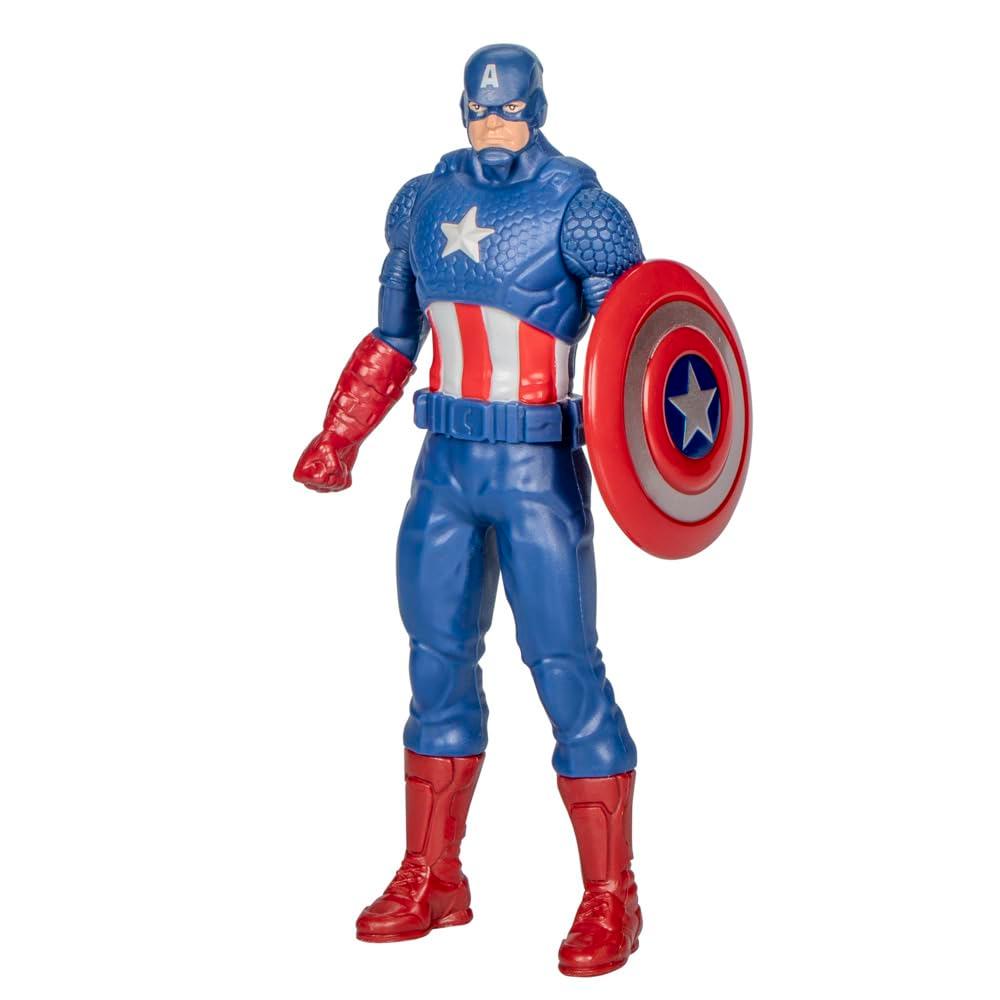 Marvel Captain America Action Figure, 6-Inch, Super Hero Toys and Figures for Kids