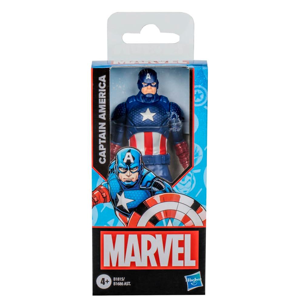 Marvel Captain America Action Figure, 6-Inch, Super Hero Toys and Figures for Kids