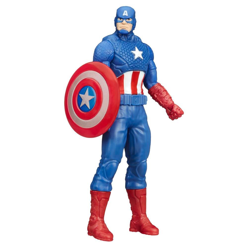 Marvel Captain America Action Figure, 6-Inch, Super Hero Toys and Figures for Kids