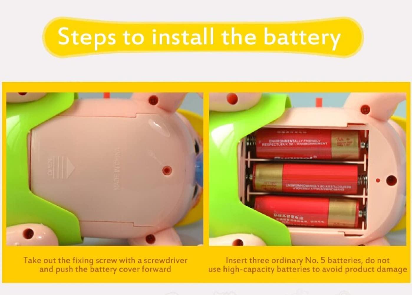 Musical Talking Crawling Baby Toy for Babies Kids Infants - Dazzling Lights and Dynamic Sound - Multicolor