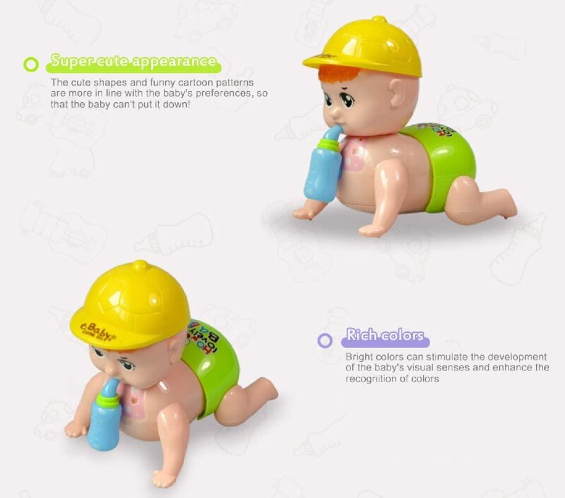 Musical Talking Crawling Baby Toy for Babies Kids Infants - Dazzling Lights and Dynamic Sound - Multicolor