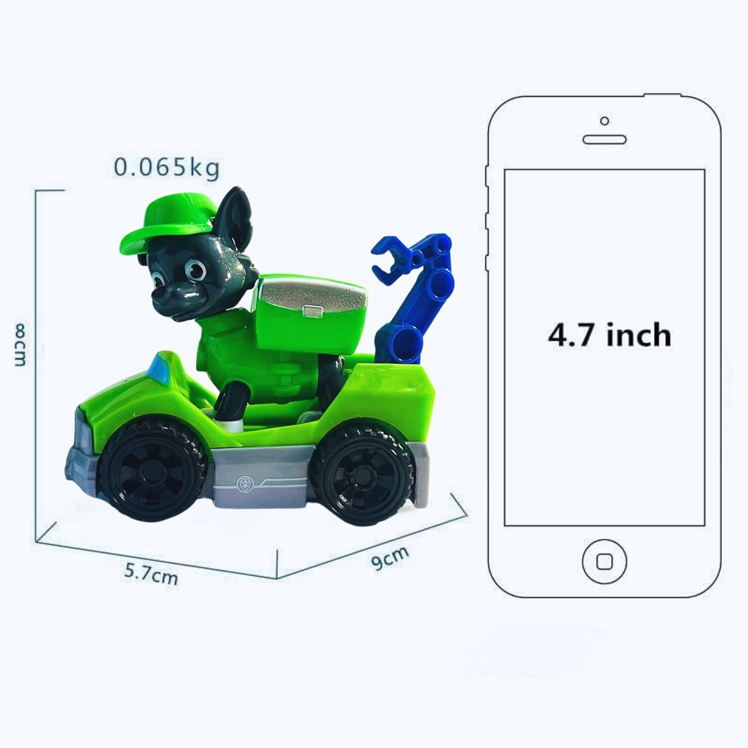 Paw Petrol Police Car, Helicopter, Fire Brigade Etc, Ready to Attack [Pack of 6 Car Set]