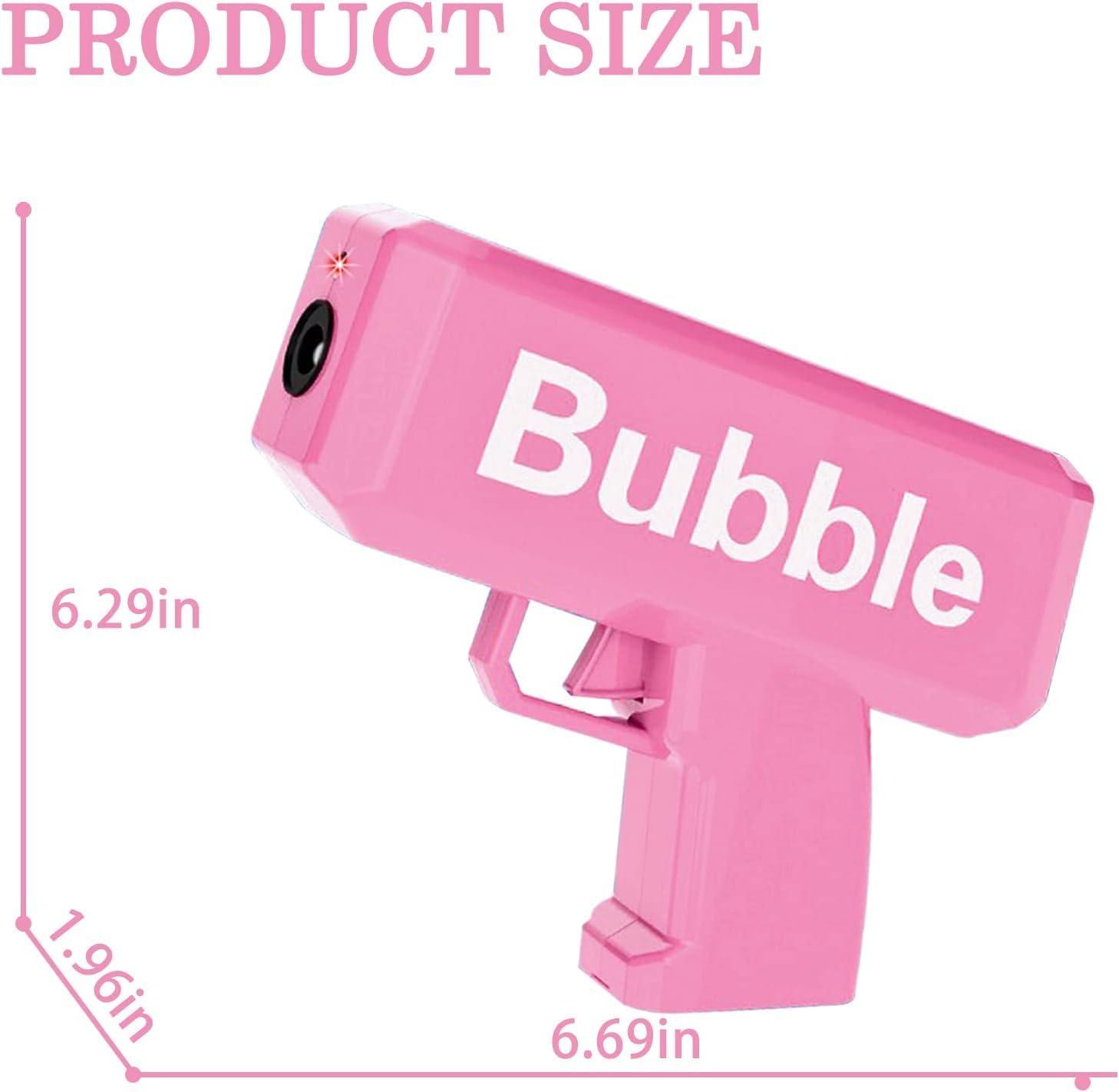 Electric Bubble Gun With 2 Refill Solution, Bubble Heaven Machine Bubble Guns for Kids Outdoor Bubble Machine Gift for Kids Adults