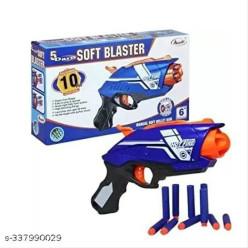 5 Darts Hot Fire Foam Blaster Big Size Toy Gun with 10 Soft Foam Bullets for Kids
