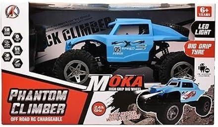 Rechargeable 4 Wheel Metal Alloy Phantom Climber Rock Crawler Remote Control RC Car Vehicle Toys