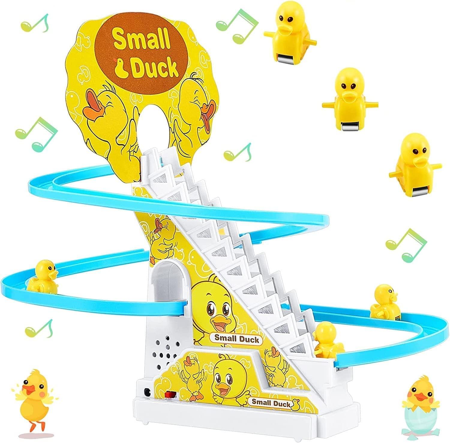 Small Musical Duck Track Set Toys For Kids With 3 Duck