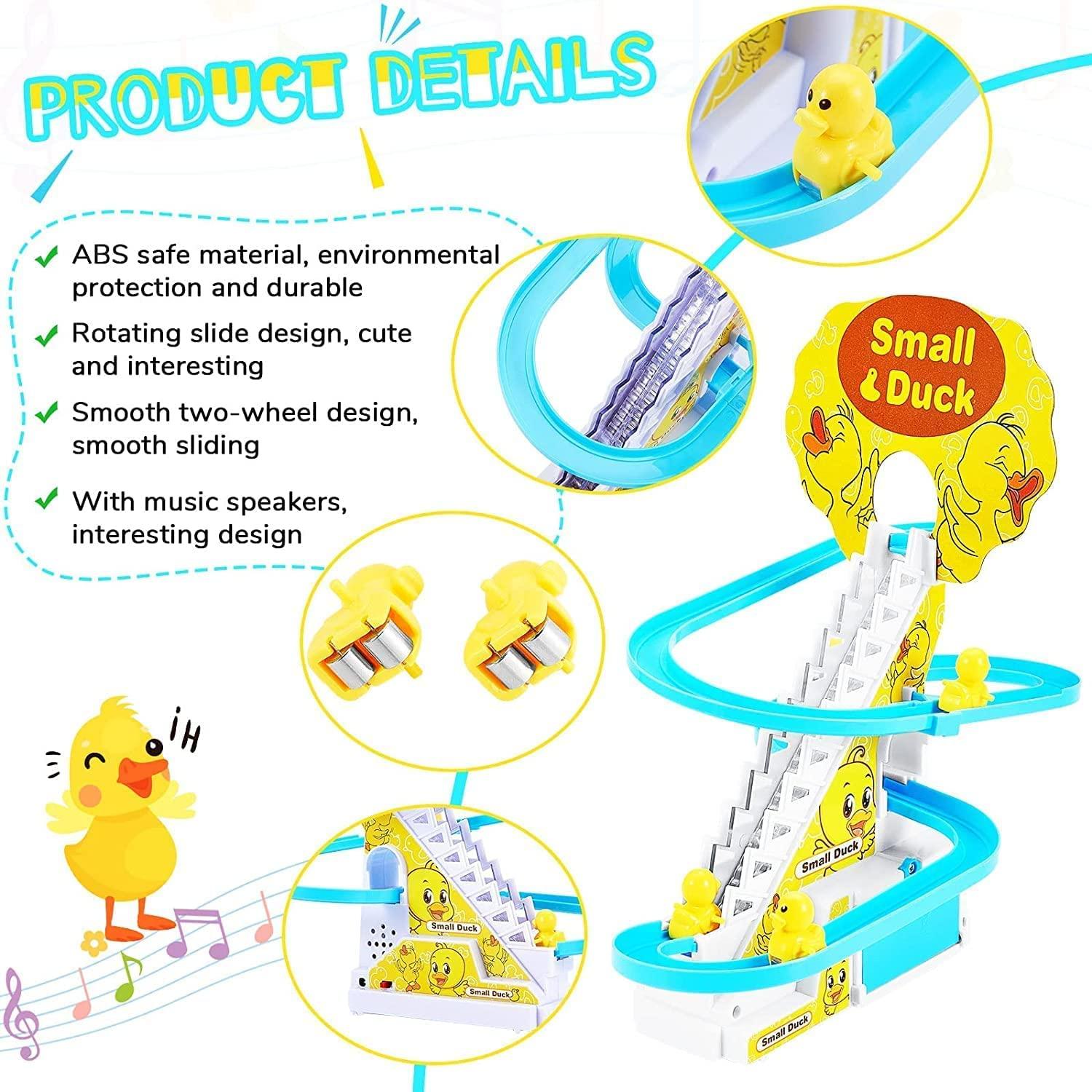 Small Musical Duck Track Set Toys For Kids With 3 Duck