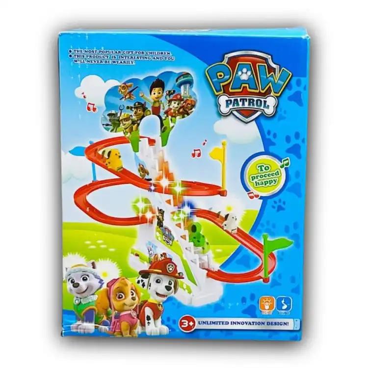 Paw Patrol Track Set Racer Automatic Stair Climbing Race Track Slide Toy for Kids
