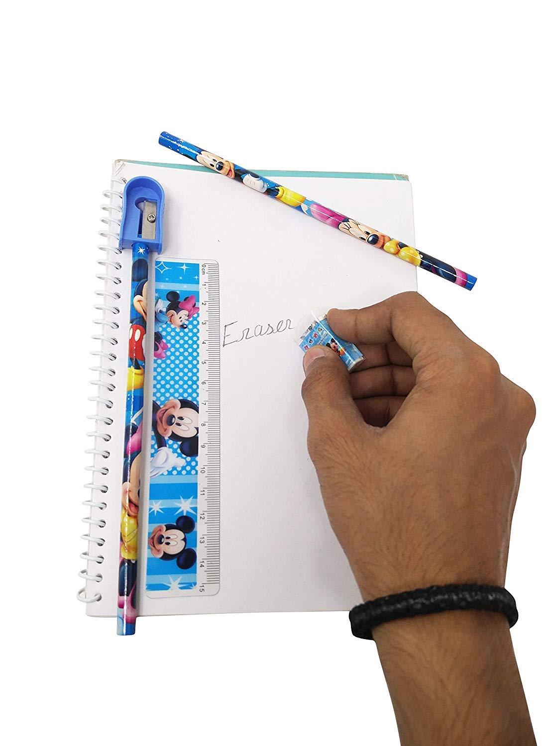 Birthday Party Return Gifts Mix Stationery Kit Set in a Fancy Box for Kids (Pack of 6)