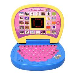 Battery Operated Educational Learning Laptop Toy with LED Display and Music Effect