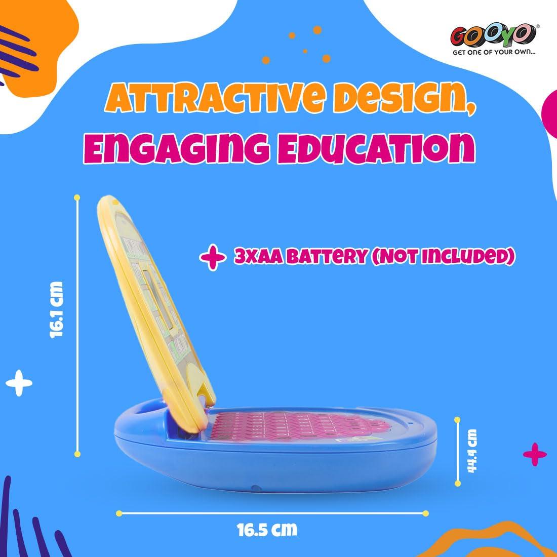 Battery Operated Educational Learning Laptop Toy with LED Display and Music Effect