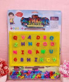 DIY Big Alphabet Learning Shape Puzzle for Kids Educational Blocks Puzzles for Boys & Girls