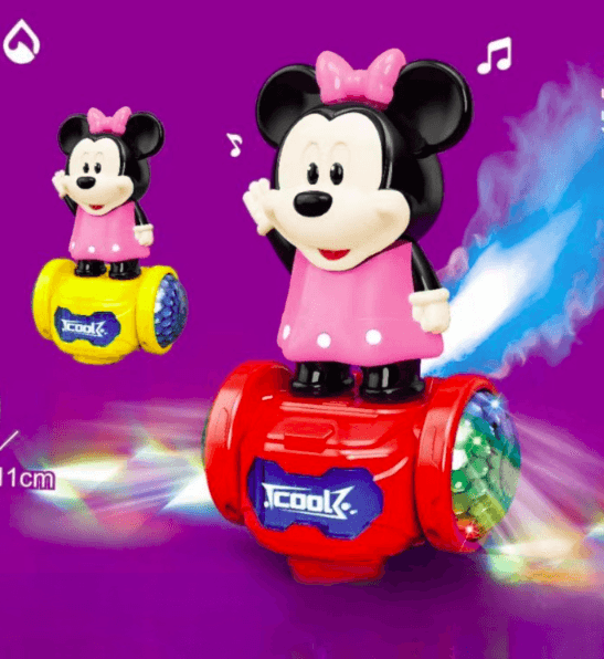Mickey Mouse Balance Toy With Smoke, Light, Music and 360° Rotation For Kids