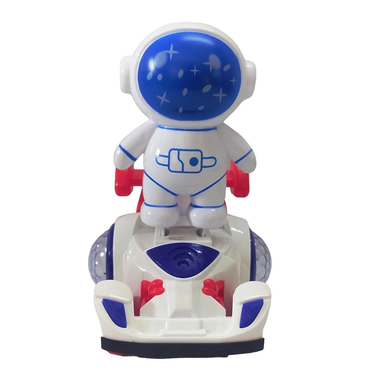 Astronaut Space Vehicle Car Toy with Light, Music, 360° Rotation and Bump & go Action for Kids