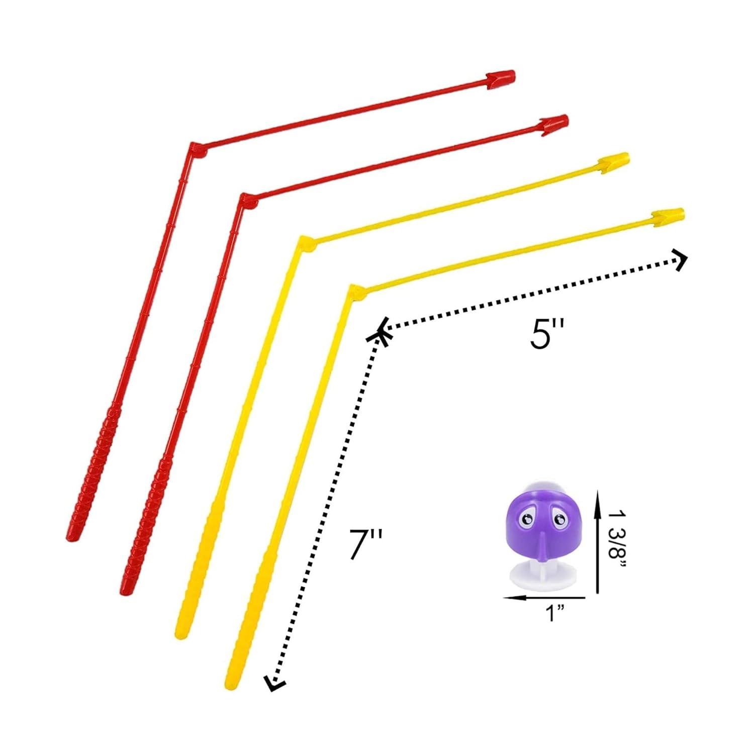 Fishing Game Toys with Slideway, Electronic Toy Fishing Set with Magnetic Pond, Learning Educational Toys