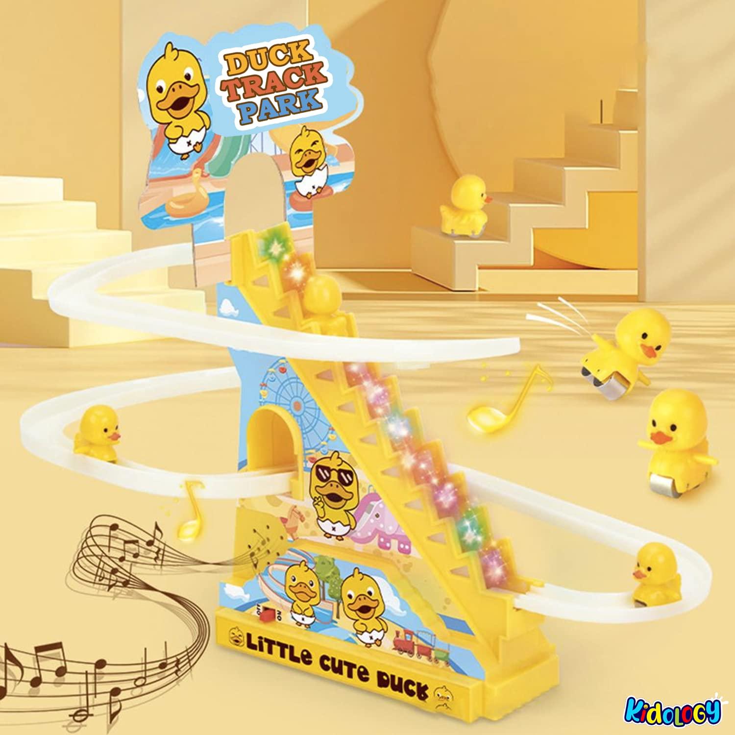 Fishing Game Toys with Slideway, Electronic Toy Fishing Set with Magnetic Pond, Learning Educational Toys