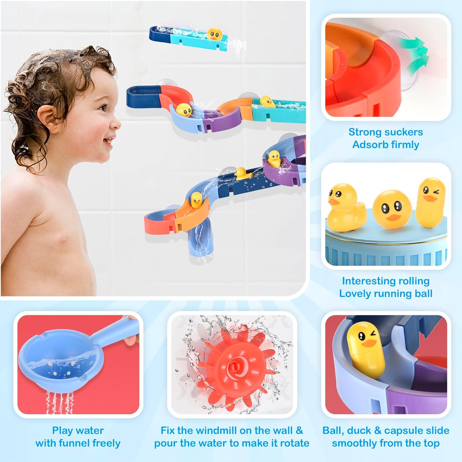 Fishing Game Toys with Slideway, Electronic Toy Fishing Set with Magnetic Pond, Learning Educational Toys