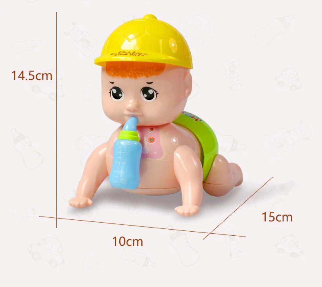 Musical Crawling Baby Toy for Babies Kids Infants - Dazzling Lights and Dynamic Sound - Colour as per Stock