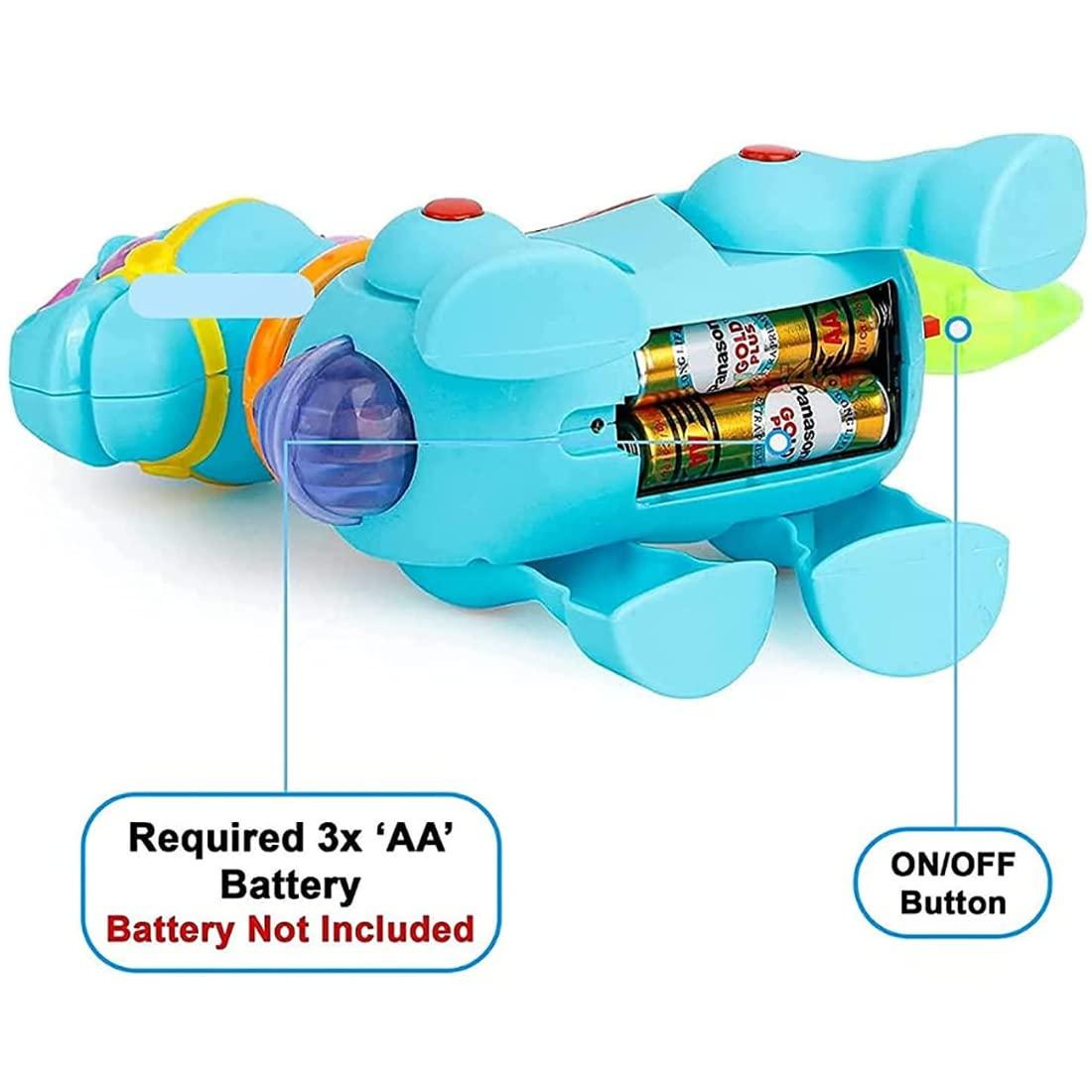 Plastic Pony Horse Walking with Light & Sound Battery Operated Moving Horse Crawling Baby Toy for Kids