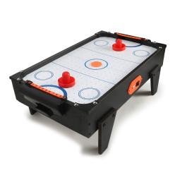 Small Sized Electric Air Powered Hockey, Foosball Table Indoor Sports Gaming Set for Kids & Adults with Equipment Accessories 2 Paddles,2 Pucks & Charger