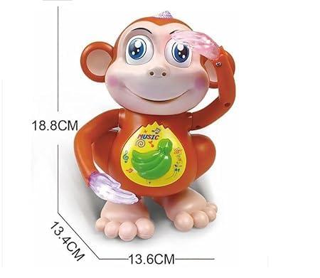 Dancing Monkey Musical Toys for Kids with Light and Sound, Dancing Funny Animal Toys Features with Hand Flapping and Legs Left Right Movements Dancing Toys