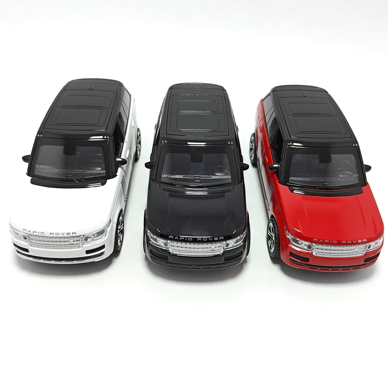 1:32 Range Rover Toy Car Metal Pull Back Diecast Car with Openable Door and Sound Light Gifts Toys for Kids (Red)