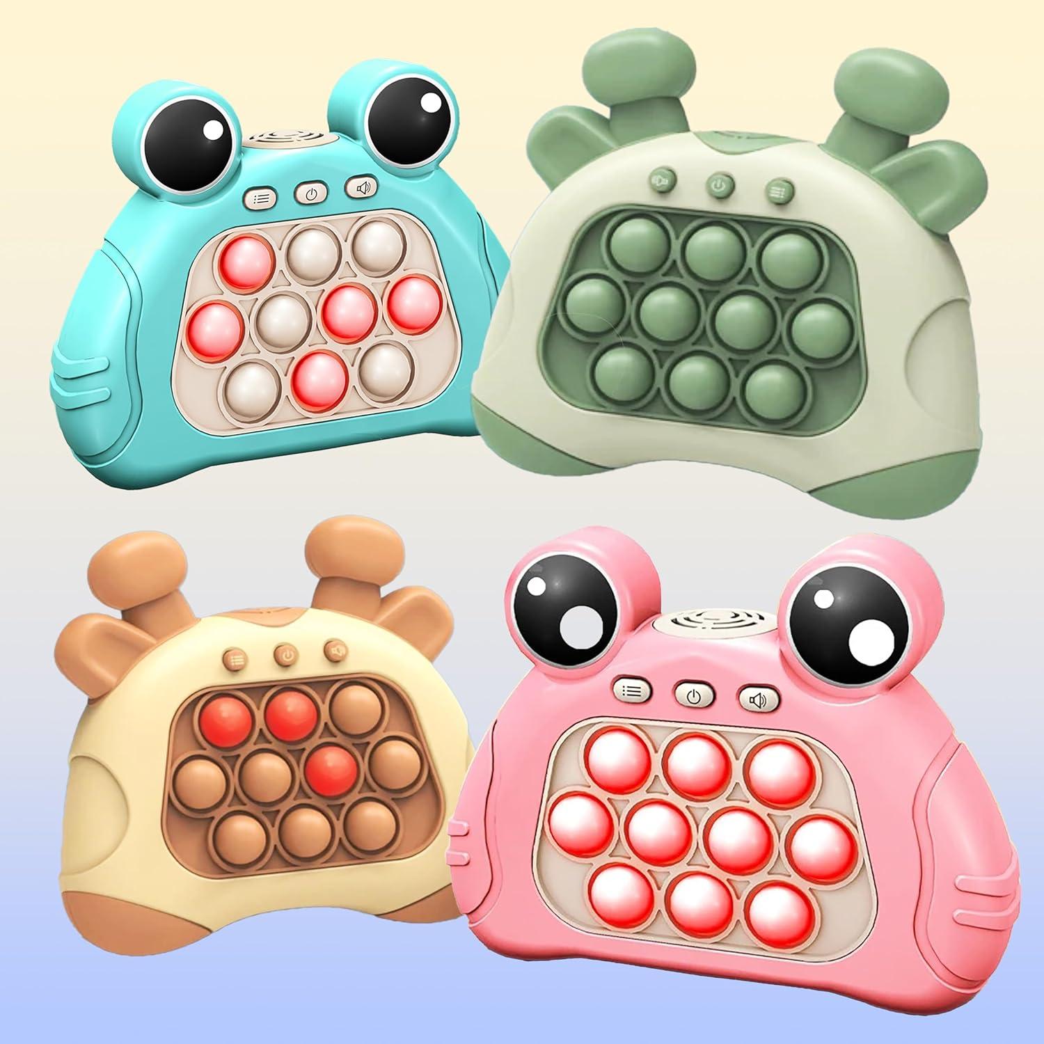 Mini Fast Push Pop Interactive Game Toy Light-up Bubble Pop Fidget Toy for Kids and Adults, Stress Relief, Pop-Push Game Machine with Light and Music - Design As Per Stock