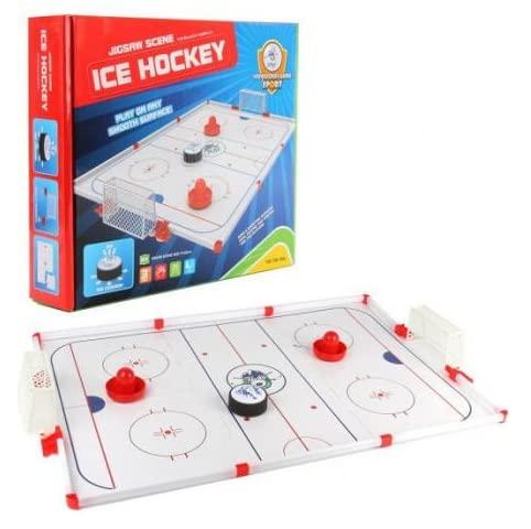 Indoor Sport Toy Table Ice Hockey Board Game - Kids Sport Toy Game Jigsaw Scene Ice Hockey Toys Set