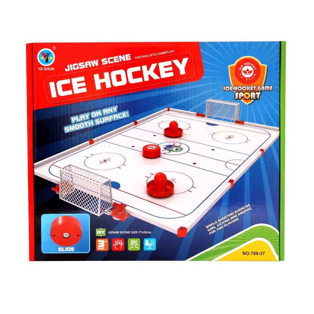 Indoor Sport Toy Table Ice Hockey Board Game - Kids Sport Toy Game Jigsaw Scene Ice Hockey Toys Set