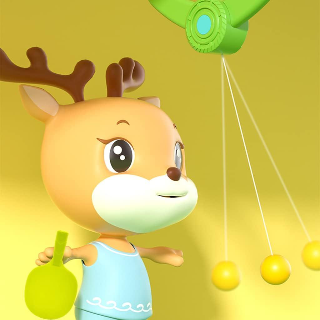 Hanging Table Tennis Trainer Ball Set Ping Pong Indoor Games for Kids | Interactive Fun with 2 Rackets and 5 Balls