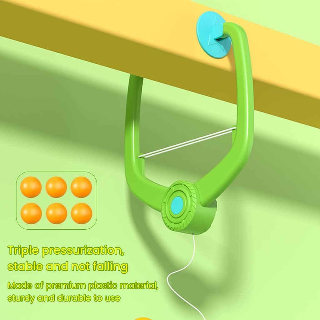 Hanging Table Tennis Trainer Ball Set Ping Pong Indoor Games for Kids | Interactive Fun with 2 Rackets and 5 Balls