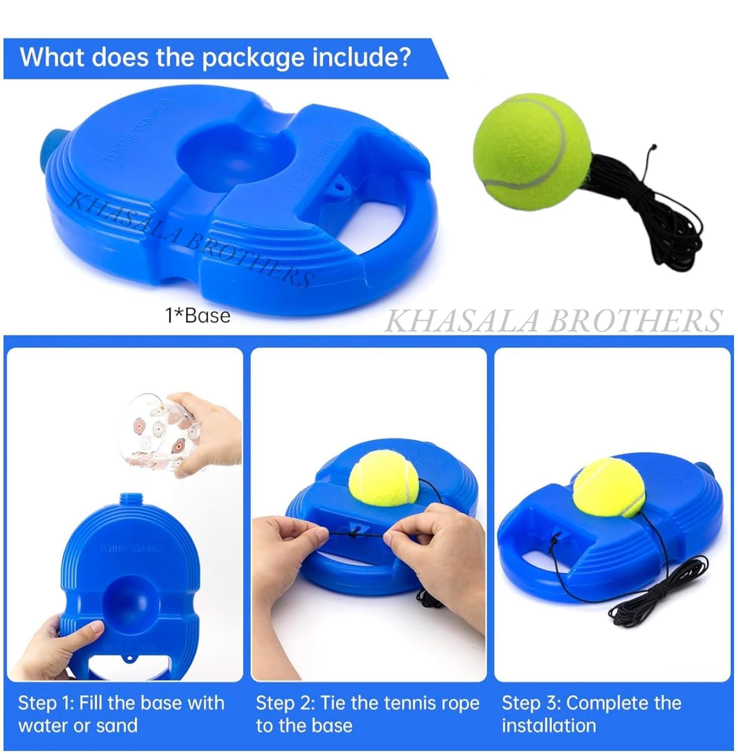 Tennis Trainer Rebound Ball Set, Tennis Balls Solo Tennis Training Equipment, Practice Ball with String, Portable Training Tool for Kids and Adult (Pack of 1 Set)