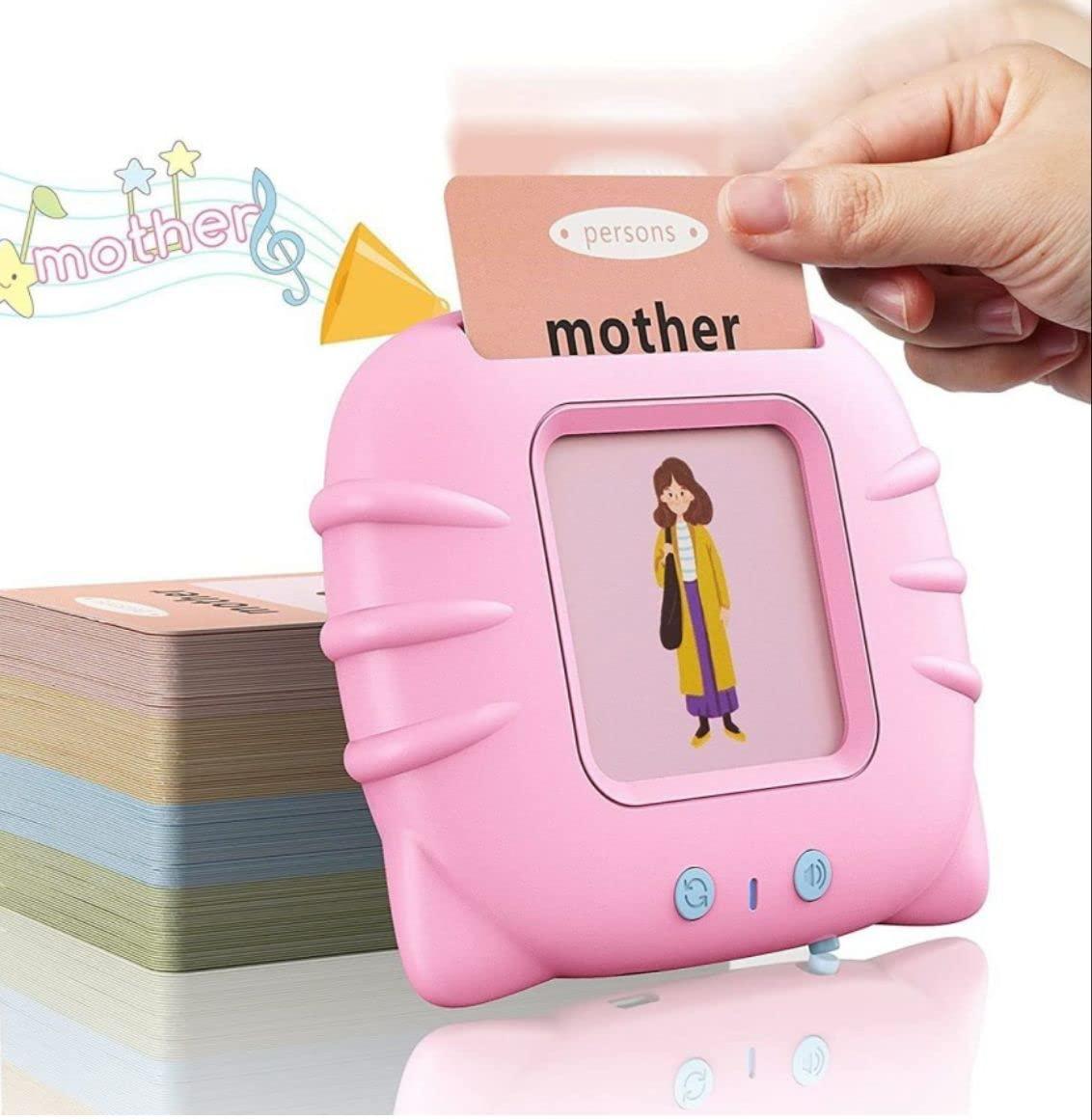 Talking Flash Card Learning Device Toy Early Learning 224 Words Sounds Music Playing Game - USB Rechargeable