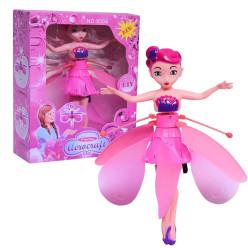 Magical Flying Fairy Doll, Hand Sensor Control, USB Powered Magic Flying Fairy, Sky Dancers Flying Toy, Rainbow Glitter Flying Princess Doll Indoor, Fairy Doll for Girls Boys (Random Color)