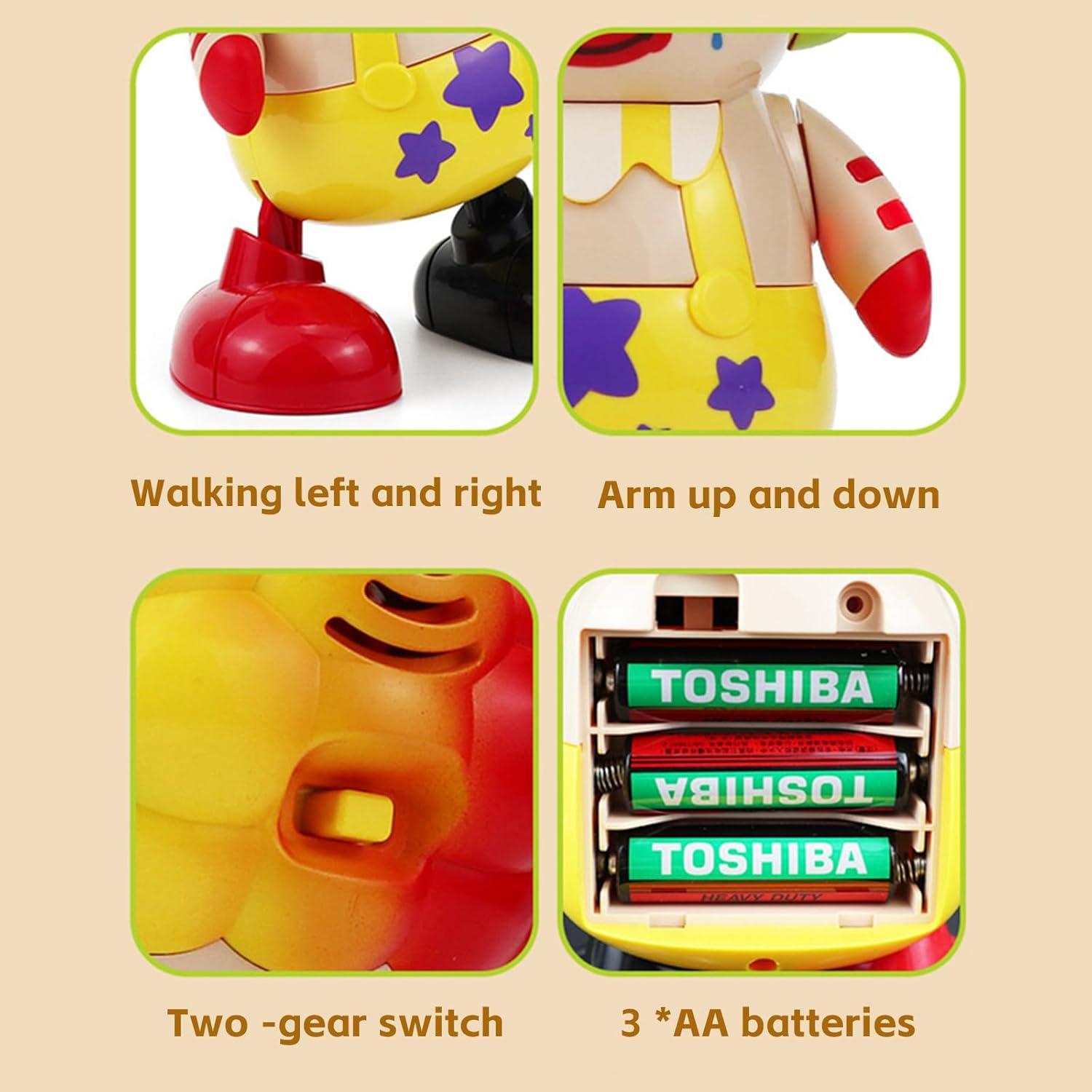 Musical Clown Toys with Dance & Music Babies Crawling Light Up Toys