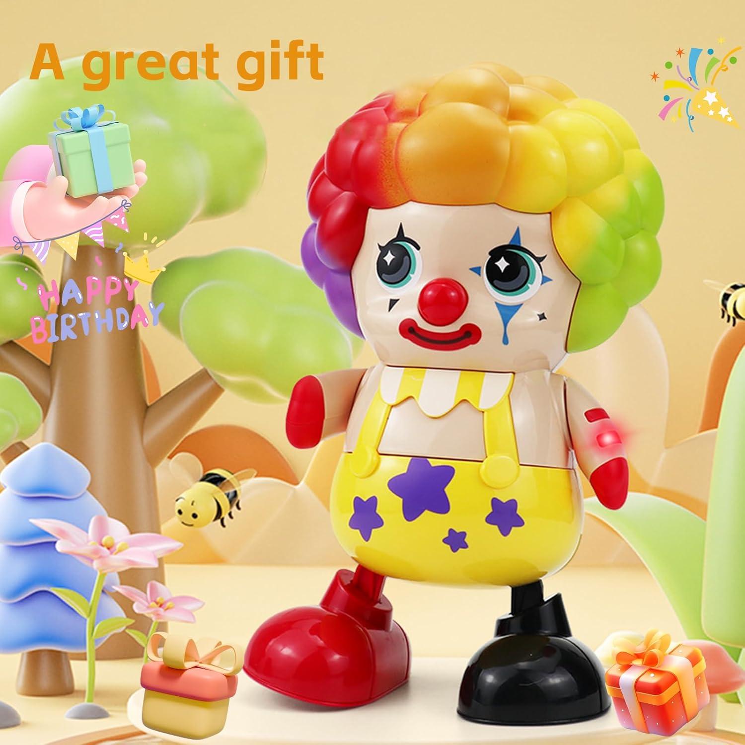 Musical Clown Toys with Dance & Music Babies Crawling Light Up Toys